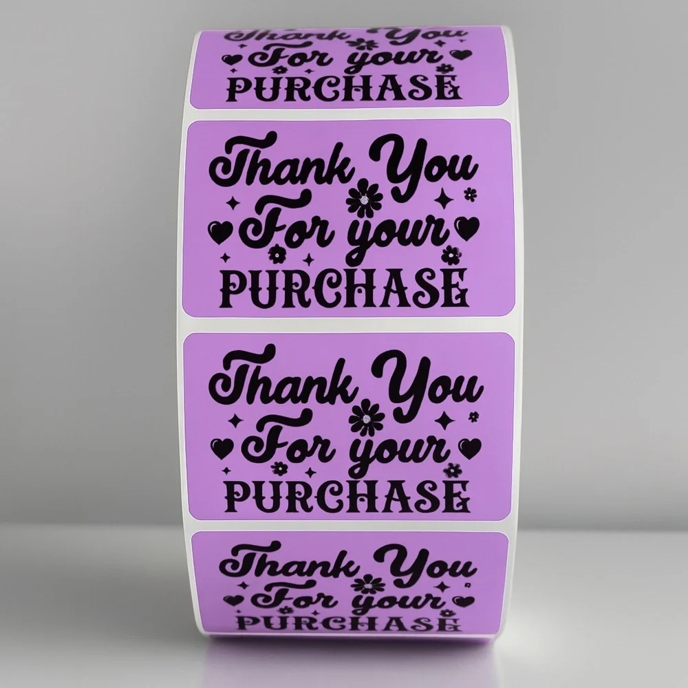 Thank You For Your Purchase Stickers – Labels for Packaging, Boutique